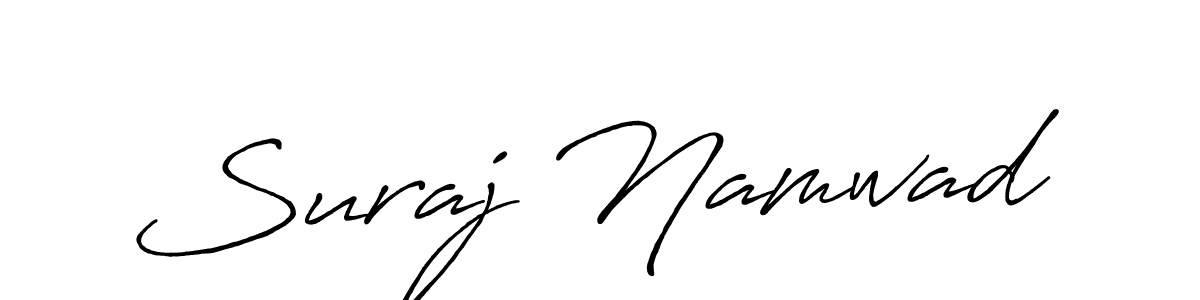 How to make Suraj Namwad signature? Antro_Vectra_Bolder is a professional autograph style. Create handwritten signature for Suraj Namwad name. Suraj Namwad signature style 7 images and pictures png