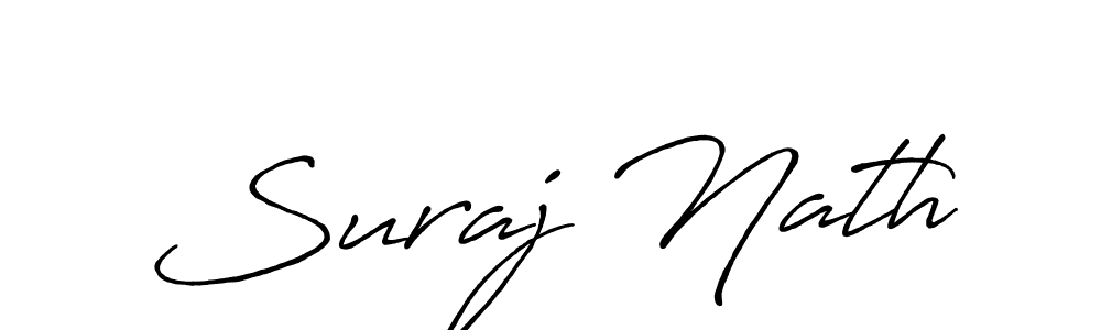Design your own signature with our free online signature maker. With this signature software, you can create a handwritten (Antro_Vectra_Bolder) signature for name Suraj Nath. Suraj Nath signature style 7 images and pictures png