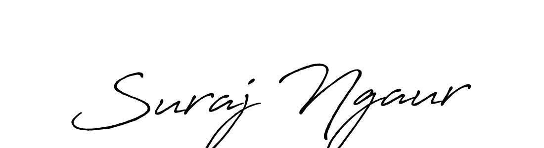 Design your own signature with our free online signature maker. With this signature software, you can create a handwritten (Antro_Vectra_Bolder) signature for name Suraj Ngaur. Suraj Ngaur signature style 7 images and pictures png