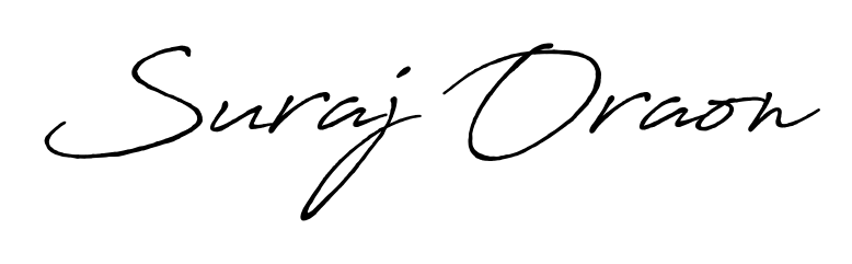 Explore multiple handwriting variations for Suraj Oraon including this stunning Antro_Vectra_Bolder design. Free to use across all platforms. Suraj Oraon signature style 7 images and pictures png