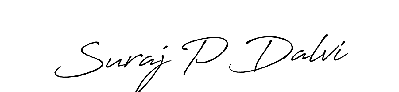 Antro_Vectra_Bolder is a professional signature style that is perfect for those who want to add a touch of class to their signature. It is also a great choice for those who want to make their signature more unique. Get Suraj P Dalvi name to fancy signature for free. Suraj P Dalvi signature style 7 images and pictures png