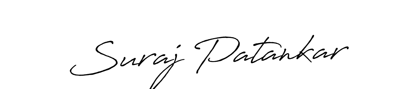 Use a signature maker to create a handwritten signature online. With this signature software, you can design (Antro_Vectra_Bolder) your own signature for name Suraj Patankar. Suraj Patankar signature style 7 images and pictures png