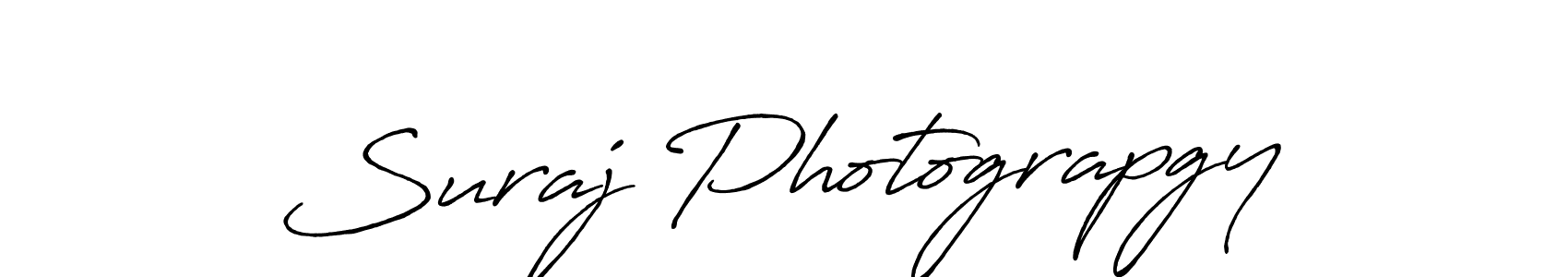 It looks lik you need a new signature style for name Suraj Photograpgy. Design unique handwritten (Antro_Vectra_Bolder) signature with our free signature maker in just a few clicks. Suraj Photograpgy signature style 7 images and pictures png