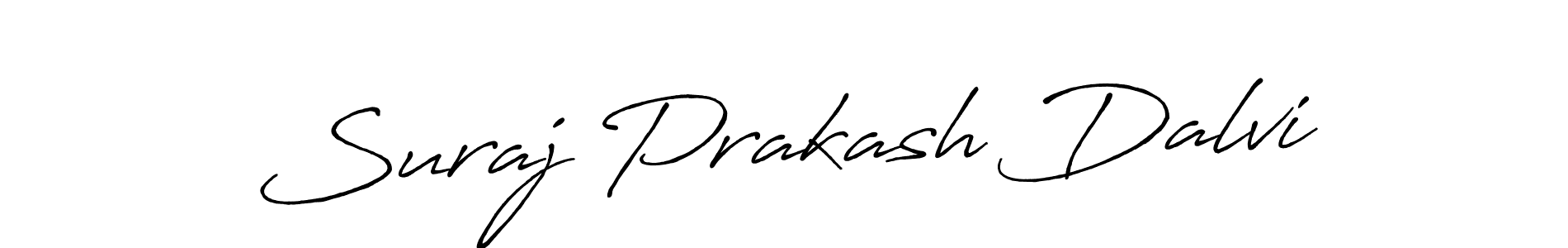 Make a beautiful signature design for name Suraj Prakash Dalvi. With this signature (Antro_Vectra_Bolder) style, you can create a handwritten signature for free. Suraj Prakash Dalvi signature style 7 images and pictures png