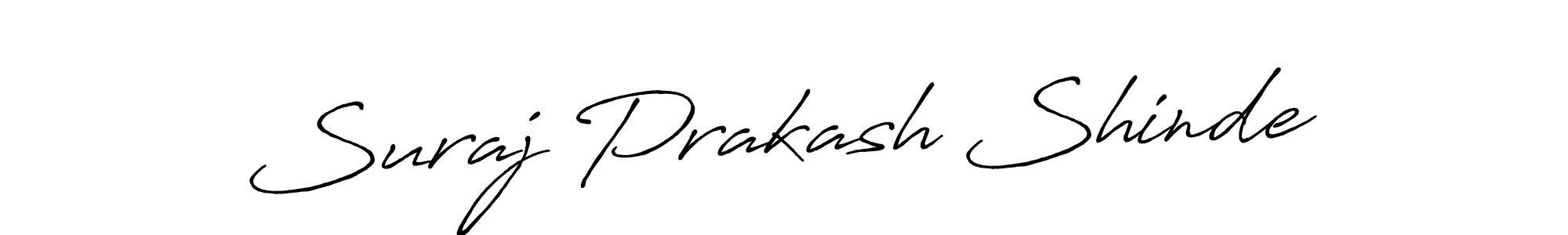 Design your own signature with our free online signature maker. With this signature software, you can create a handwritten (Antro_Vectra_Bolder) signature for name Suraj Prakash Shinde. Suraj Prakash Shinde signature style 7 images and pictures png