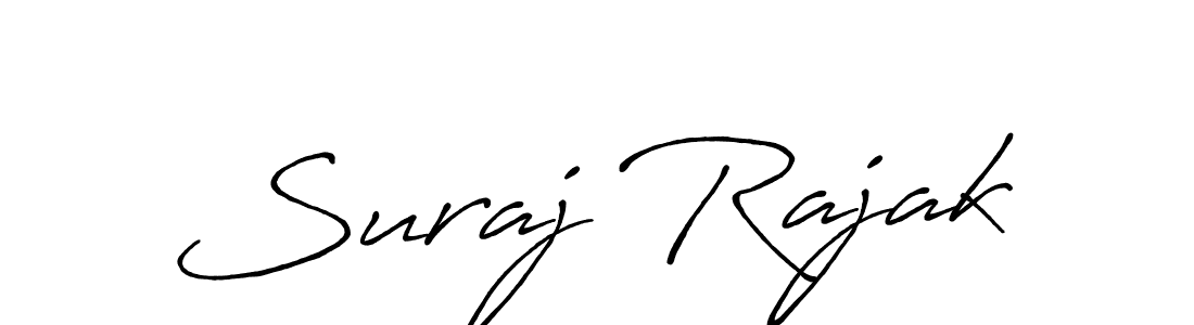 Create a beautiful signature design for name Suraj Rajak. With this signature (Antro_Vectra_Bolder) fonts, you can make a handwritten signature for free. Suraj Rajak signature style 7 images and pictures png
