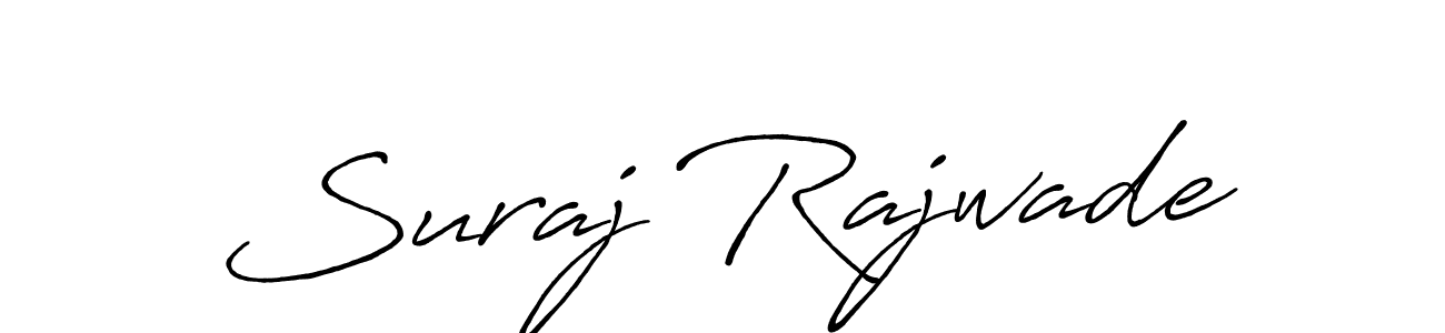 Suraj Rajwade stylish signature style. Best Handwritten Sign (Antro_Vectra_Bolder) for my name. Handwritten Signature Collection Ideas for my name Suraj Rajwade. Suraj Rajwade signature style 7 images and pictures png