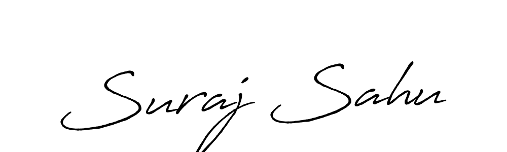 Use a signature maker to create a handwritten signature online. With this signature software, you can design (Antro_Vectra_Bolder) your own signature for name Suraj Sahu. Suraj Sahu signature style 7 images and pictures png