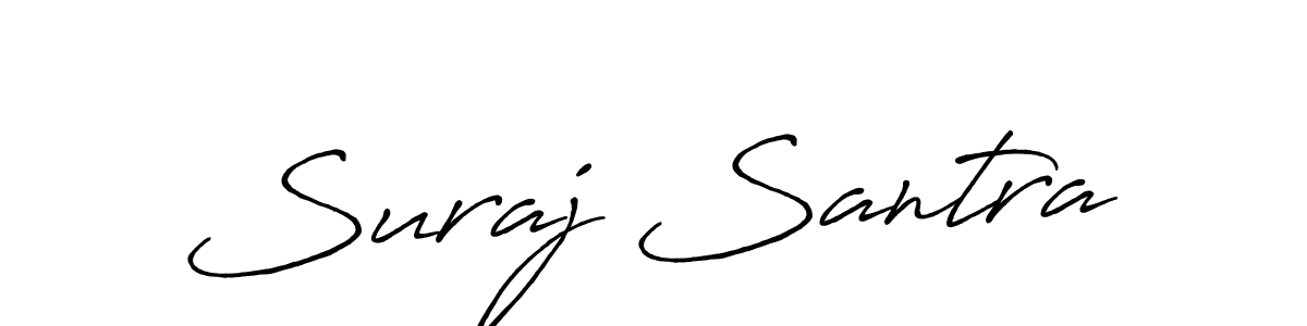 Antro_Vectra_Bolder is a professional signature style that is perfect for those who want to add a touch of class to their signature. It is also a great choice for those who want to make their signature more unique. Get Suraj Santra name to fancy signature for free. Suraj Santra signature style 7 images and pictures png