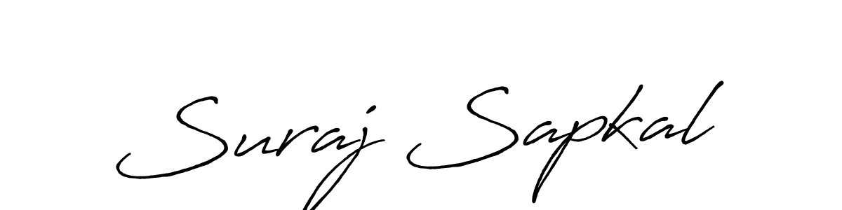 Suraj Sapkal stylish signature style. Best Handwritten Sign (Antro_Vectra_Bolder) for my name. Handwritten Signature Collection Ideas for my name Suraj Sapkal. Suraj Sapkal signature style 7 images and pictures png