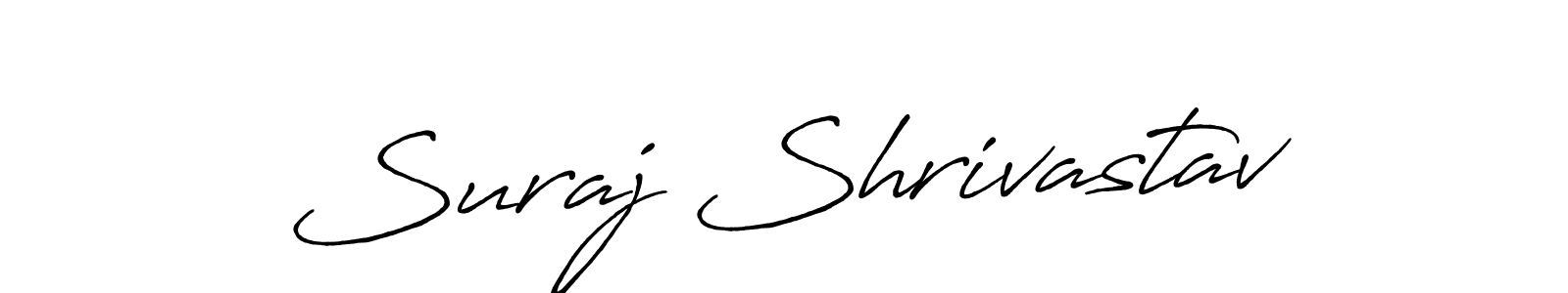 You should practise on your own different ways (Antro_Vectra_Bolder) to write your name (Suraj Shrivastav) in signature. don't let someone else do it for you. Suraj Shrivastav signature style 7 images and pictures png