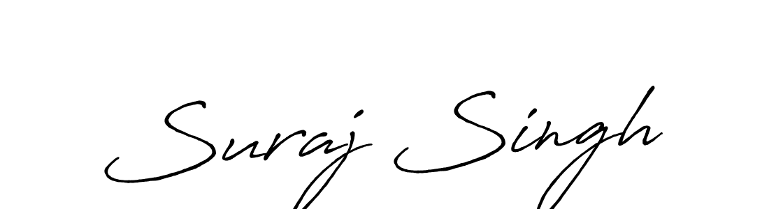 Create a beautiful signature design for name Suraj Singh. With this signature (Antro_Vectra_Bolder) fonts, you can make a handwritten signature for free. Suraj Singh signature style 7 images and pictures png