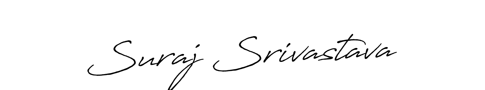 You should practise on your own different ways (Antro_Vectra_Bolder) to write your name (Suraj Srivastava) in signature. don't let someone else do it for you. Suraj Srivastava signature style 7 images and pictures png