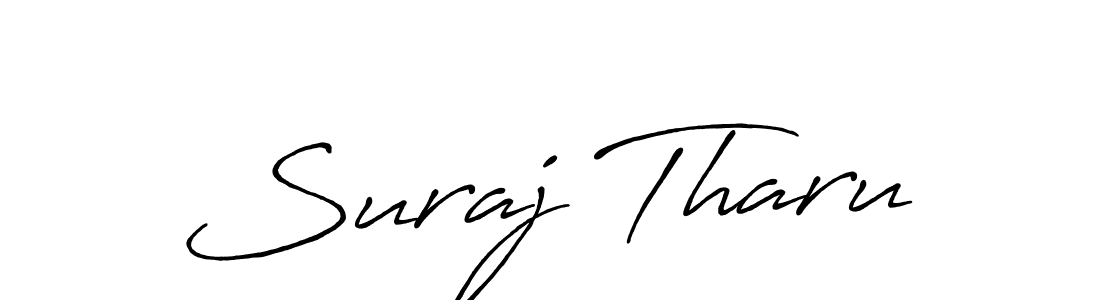 How to make Suraj Tharu signature? Antro_Vectra_Bolder is a professional autograph style. Create handwritten signature for Suraj Tharu name. Suraj Tharu signature style 7 images and pictures png