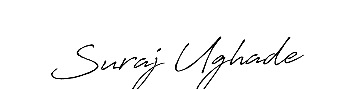 Suraj Ughade stylish signature style. Best Handwritten Sign (Antro_Vectra_Bolder) for my name. Handwritten Signature Collection Ideas for my name Suraj Ughade. Suraj Ughade signature style 7 images and pictures png