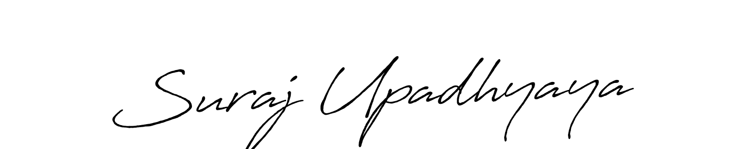 Suraj Upadhyaya stylish signature style. Best Handwritten Sign (Antro_Vectra_Bolder) for my name. Handwritten Signature Collection Ideas for my name Suraj Upadhyaya. Suraj Upadhyaya signature style 7 images and pictures png