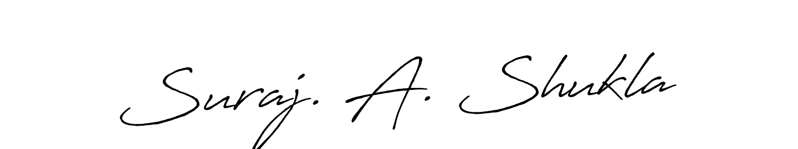 Similarly Antro_Vectra_Bolder is the best handwritten signature design. Signature creator online .You can use it as an online autograph creator for name Suraj. A. Shukla. Suraj. A. Shukla signature style 7 images and pictures png