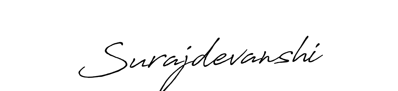 Make a short Surajdevanshi signature style. Manage your documents anywhere anytime using Antro_Vectra_Bolder. Create and add eSignatures, submit forms, share and send files easily. Surajdevanshi signature style 7 images and pictures png