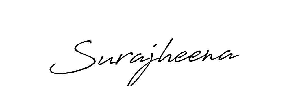 Design your own signature with our free online signature maker. With this signature software, you can create a handwritten (Antro_Vectra_Bolder) signature for name Surajheena. Surajheena signature style 7 images and pictures png