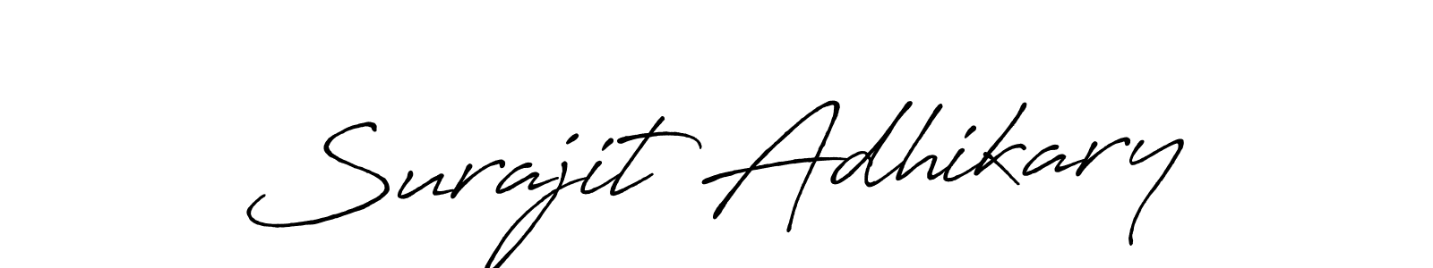 Also we have Surajit Adhikary name is the best signature style. Create professional handwritten signature collection using Antro_Vectra_Bolder autograph style. Surajit Adhikary signature style 7 images and pictures png