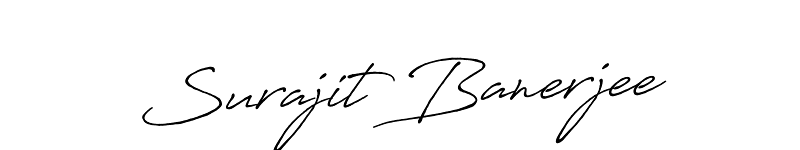 Also we have Surajit Banerjee name is the best signature style. Create professional handwritten signature collection using Antro_Vectra_Bolder autograph style. Surajit Banerjee signature style 7 images and pictures png