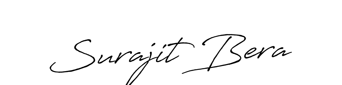 The best way (Antro_Vectra_Bolder) to make a short signature is to pick only two or three words in your name. The name Surajit Bera include a total of six letters. For converting this name. Surajit Bera signature style 7 images and pictures png