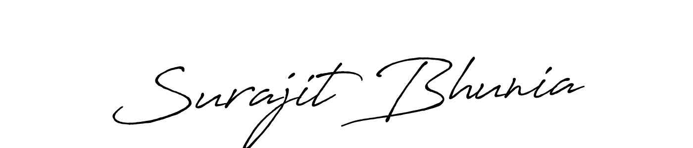 You should practise on your own different ways (Antro_Vectra_Bolder) to write your name (Surajit Bhunia) in signature. don't let someone else do it for you. Surajit Bhunia signature style 7 images and pictures png