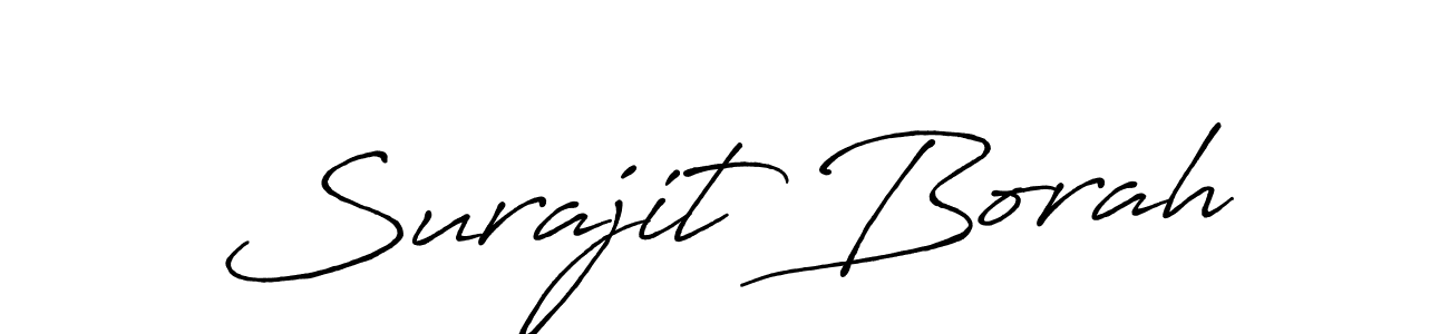 How to make Surajit Borah name signature. Use Antro_Vectra_Bolder style for creating short signs online. This is the latest handwritten sign. Surajit Borah signature style 7 images and pictures png