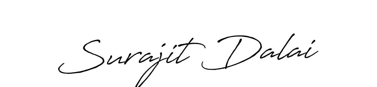 Use a signature maker to create a handwritten signature online. With this signature software, you can design (Antro_Vectra_Bolder) your own signature for name Surajit Dalai. Surajit Dalai signature style 7 images and pictures png