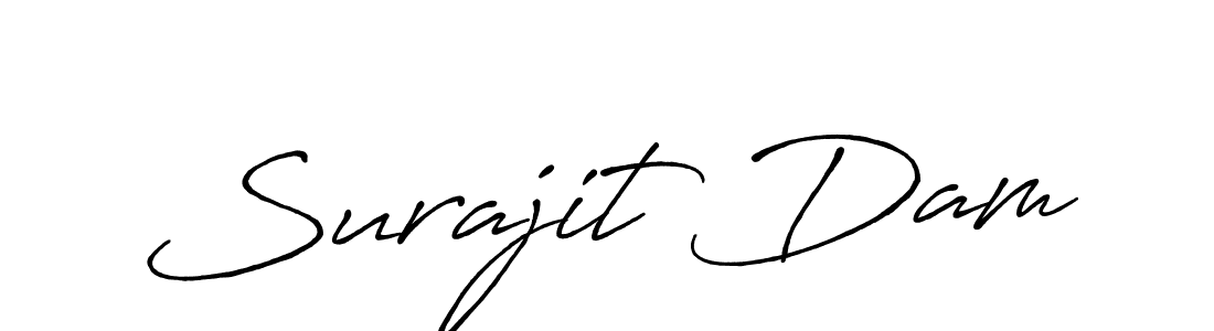 The best way (Antro_Vectra_Bolder) to make a short signature is to pick only two or three words in your name. The name Surajit Dam include a total of six letters. For converting this name. Surajit Dam signature style 7 images and pictures png