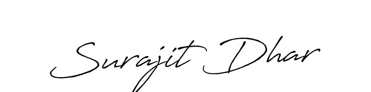 Use a signature maker to create a handwritten signature online. With this signature software, you can design (Antro_Vectra_Bolder) your own signature for name Surajit Dhar. Surajit Dhar signature style 7 images and pictures png