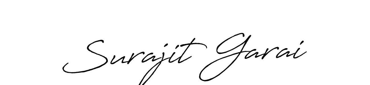 How to make Surajit Garai signature? Antro_Vectra_Bolder is a professional autograph style. Create handwritten signature for Surajit Garai name. Surajit Garai signature style 7 images and pictures png