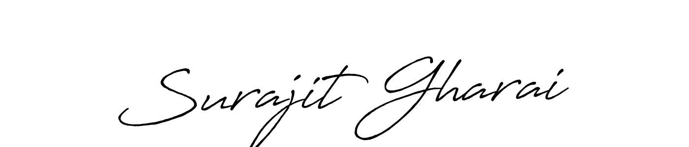Surajit Gharai stylish signature style. Best Handwritten Sign (Antro_Vectra_Bolder) for my name. Handwritten Signature Collection Ideas for my name Surajit Gharai. Surajit Gharai signature style 7 images and pictures png
