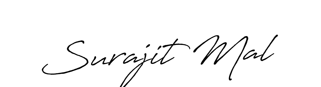 Create a beautiful signature design for name Surajit Mal. With this signature (Antro_Vectra_Bolder) fonts, you can make a handwritten signature for free. Surajit Mal signature style 7 images and pictures png