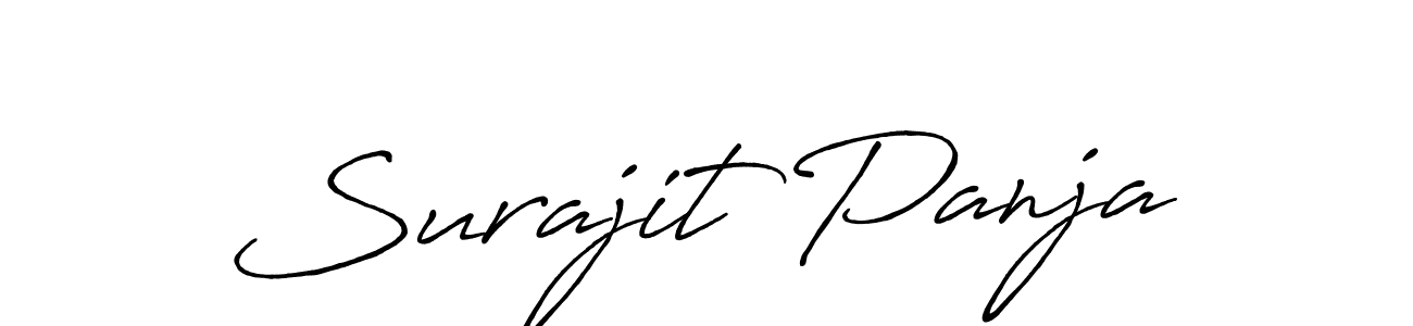 Surajit Panja stylish signature style. Best Handwritten Sign (Antro_Vectra_Bolder) for my name. Handwritten Signature Collection Ideas for my name Surajit Panja. Surajit Panja signature style 7 images and pictures png