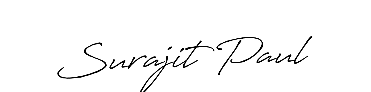 You should practise on your own different ways (Antro_Vectra_Bolder) to write your name (Surajit Paul) in signature. don't let someone else do it for you. Surajit Paul signature style 7 images and pictures png