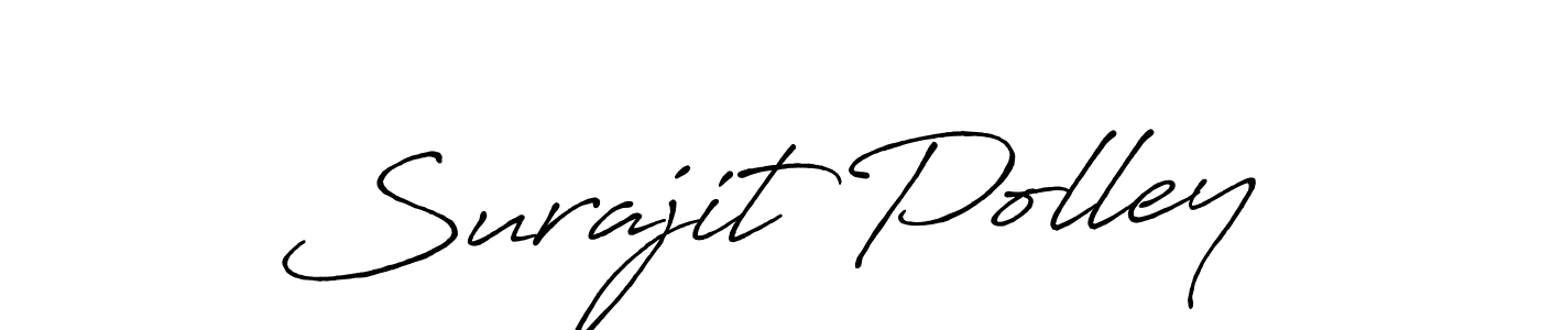 Create a beautiful signature design for name Surajit Polley. With this signature (Antro_Vectra_Bolder) fonts, you can make a handwritten signature for free. Surajit Polley signature style 7 images and pictures png