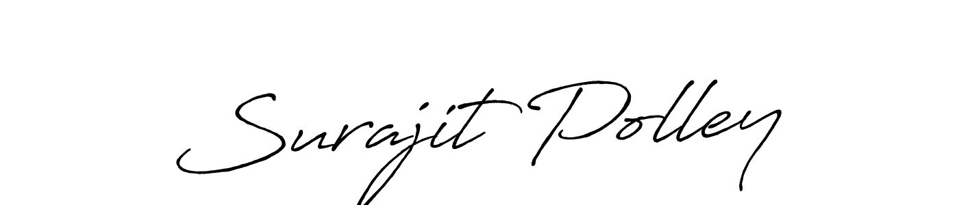 Create a beautiful signature design for name Surajit Polley. With this signature (Antro_Vectra_Bolder) fonts, you can make a handwritten signature for free. Surajit Polley signature style 7 images and pictures png