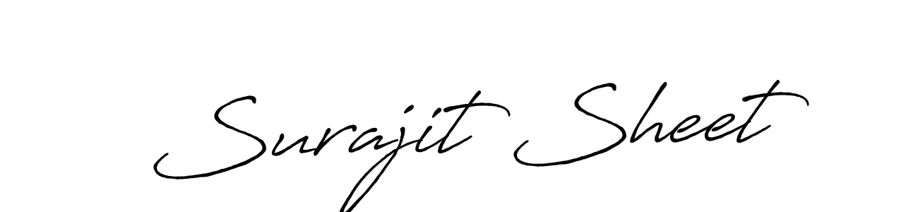 It looks lik you need a new signature style for name Surajit Sheet. Design unique handwritten (Antro_Vectra_Bolder) signature with our free signature maker in just a few clicks. Surajit Sheet signature style 7 images and pictures png