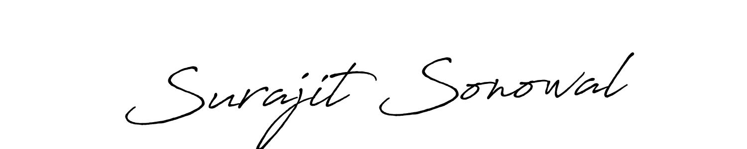 Make a short Surajit Sonowal signature style. Manage your documents anywhere anytime using Antro_Vectra_Bolder. Create and add eSignatures, submit forms, share and send files easily. Surajit Sonowal signature style 7 images and pictures png