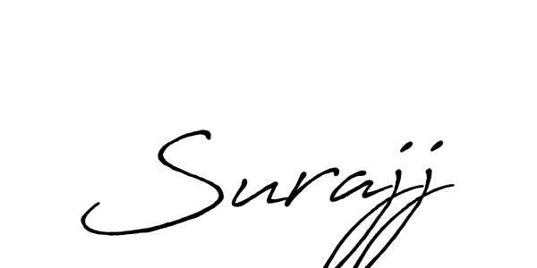 Also we have Surajj name is the best signature style. Create professional handwritten signature collection using Antro_Vectra_Bolder autograph style. Surajj signature style 7 images and pictures png