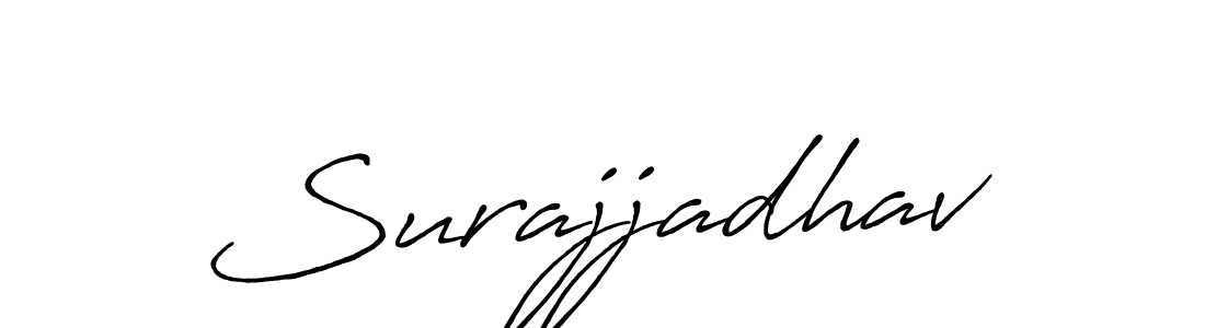 How to make Surajjadhav signature? Antro_Vectra_Bolder is a professional autograph style. Create handwritten signature for Surajjadhav name. Surajjadhav signature style 7 images and pictures png