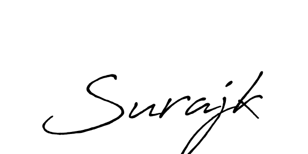 Make a beautiful signature design for name Surajk. With this signature (Antro_Vectra_Bolder) style, you can create a handwritten signature for free. Surajk signature style 7 images and pictures png