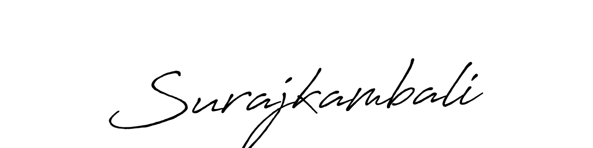 How to make Surajkambali signature? Antro_Vectra_Bolder is a professional autograph style. Create handwritten signature for Surajkambali name. Surajkambali signature style 7 images and pictures png