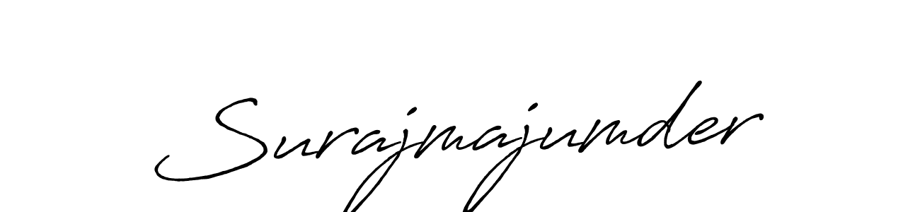 Design your own signature with our free online signature maker. With this signature software, you can create a handwritten (Antro_Vectra_Bolder) signature for name Surajmajumder. Surajmajumder signature style 7 images and pictures png
