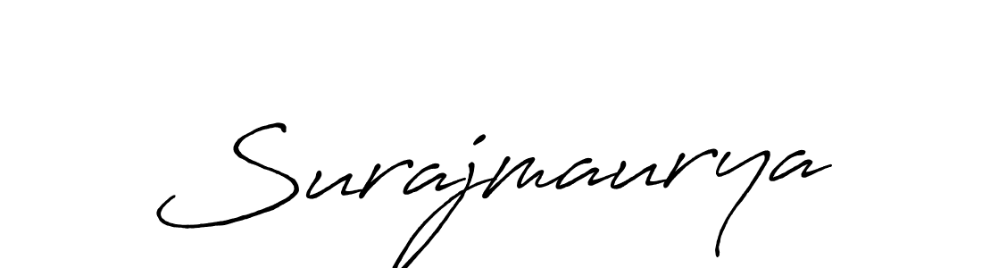 Surajmaurya stylish signature style. Best Handwritten Sign (Antro_Vectra_Bolder) for my name. Handwritten Signature Collection Ideas for my name Surajmaurya. Surajmaurya signature style 7 images and pictures png