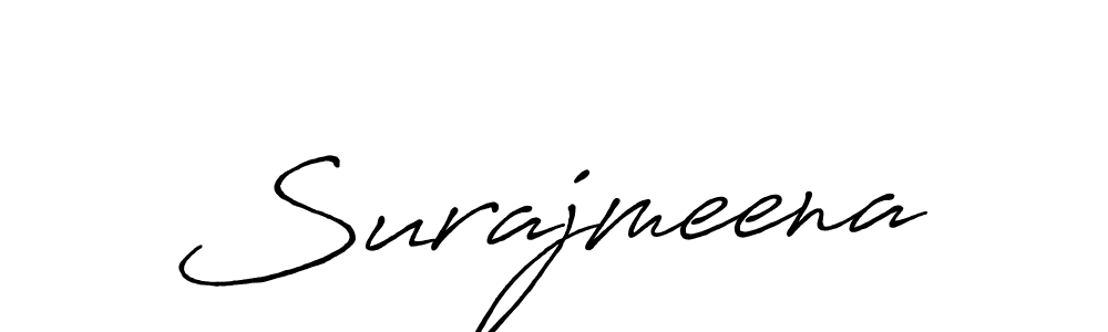 It looks lik you need a new signature style for name Surajmeena. Design unique handwritten (Antro_Vectra_Bolder) signature with our free signature maker in just a few clicks. Surajmeena signature style 7 images and pictures png