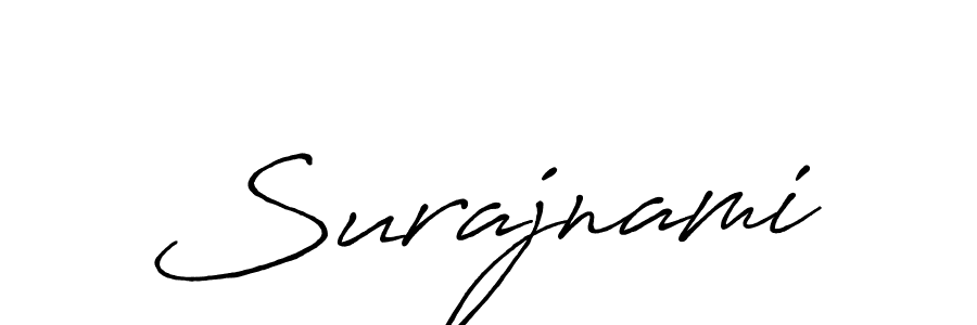 Once you've used our free online signature maker to create your best signature Antro_Vectra_Bolder style, it's time to enjoy all of the benefits that Surajnami name signing documents. Surajnami signature style 7 images and pictures png