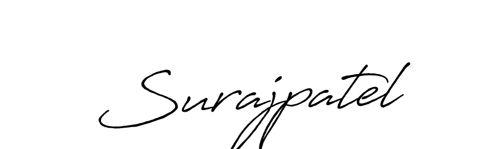 How to make Surajpatel signature? Antro_Vectra_Bolder is a professional autograph style. Create handwritten signature for Surajpatel name. Surajpatel signature style 7 images and pictures png