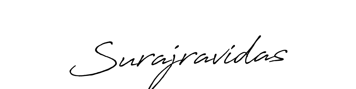 Make a beautiful signature design for name Surajravidas. Use this online signature maker to create a handwritten signature for free. Surajravidas signature style 7 images and pictures png